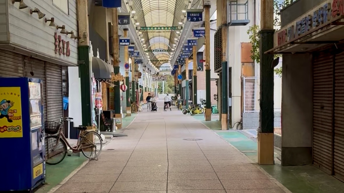 泉大津の商店街