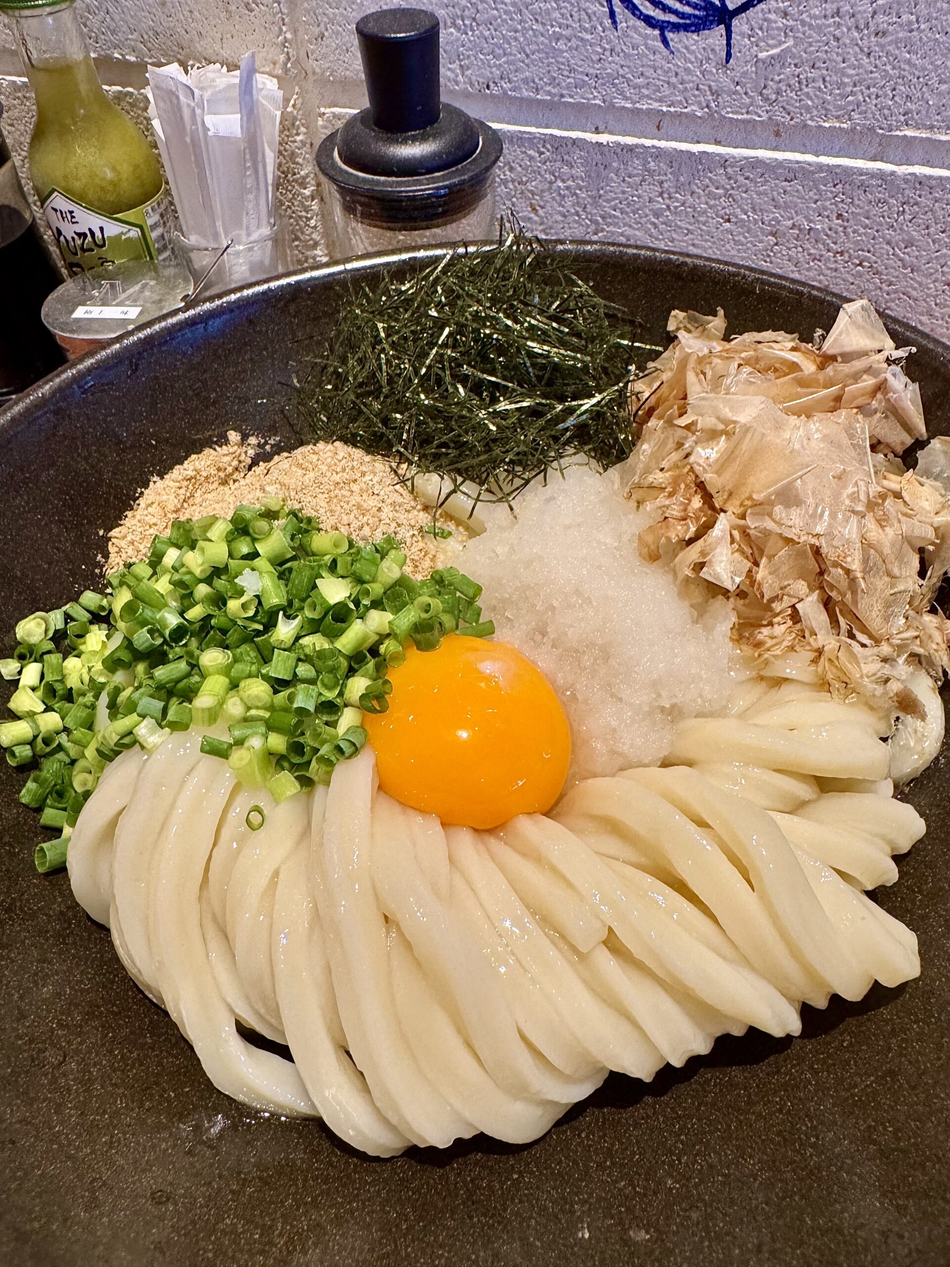 鶏天ぶっかけうどん
